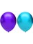 Metalik Balon Seti 20 Adet ( Açık Mavi, Mor) 1