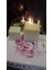 İv Candles 2'li Kare Mum 1