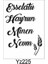 Yazı Desenler Stencil Şablon 21X30 YZ-225 1