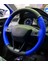Fiat Siena Uyumlu Iki Renkli Mavi Siyah Direksiyon Kılıfı 2