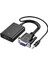 1080P VGA - HDMI Uyumlu Dönüştürücü Adaptör Kablosu, Ses Çıkışlı VGA Hd Adaptörü Pc Laptop Için Hdtv Projektöre (Yurt Dışından) 1