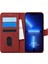 Appple iPhone 13 Pro Kılıf Fabric Book Wallet Kırmızı 1
