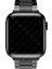 Apple Watch 7 6 Se 5 4 3 2 1 - 38 / 40 / 41 mm Uyumlu Seramik Metal Kordon Premium Seramik Kayış - Siyah 4