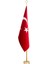 Telalı Türk Makam Bayrağı Sarı Direkli 100X150 1