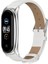 Xiaomi Mi Band Için Metal Kabuk ile Çılgın At Kayışı 6/5/4/3 Kahverengi Gümüş (Yurt Dışından) 3