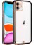 Apple iPhone 12 Mini 5.4inç Gold Çerçeve Kamera Korumalı Bumper Kılıf 1
