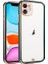 Apple iPhone 12 Mini 5.4inç Gold Çerçeve Kamera Korumalı Bumper Kılıf 1