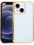 Apple iPhone 13 6.1inç Lazer Kaplama Renkli Kenar Şeffaf Kılıf 1