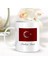 Kişiye Özel Türk Bayraklı Beyaz Kupa Bardak - 002 1