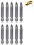 10 Adet Yıldız Bits Uç Ph2 50 mm 1