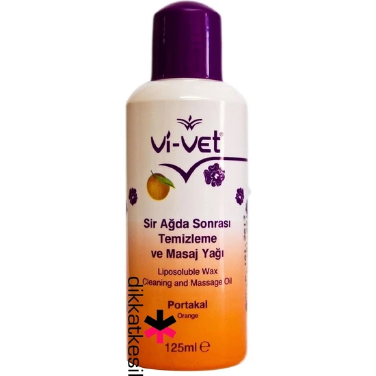 Vi-Vet 2 Adet Vivet Sir Ağda Sonrası Temizleme ve Masaj Yağı 125 ml Portakal