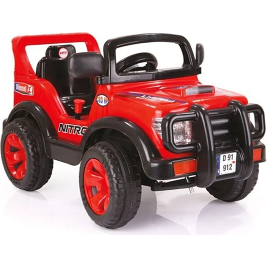 AdeCon Çocuk Akülü Jeep Adecon Nitro Akülü Jip 6V / Kırmızı