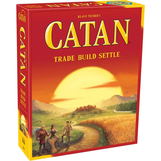 Tcherchi Catan Trade Build Settle Kutu Oyunu - Ingilizce Versiyonu (Yurt Dışından)