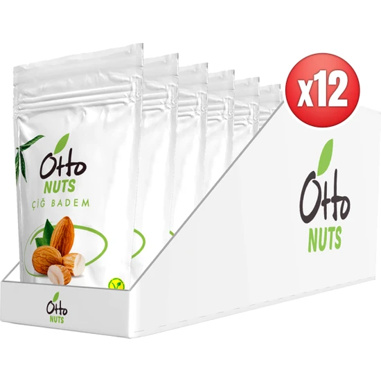 Otto Nuts Vegan Çiğ Badem 12 x 40 g