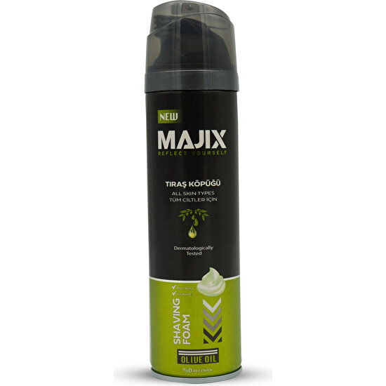 Majix Tıraş Köpüğü Olive Oil 200 Ml.