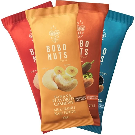 Bobo Nuts Mix Deneme Paketi Kaju Fıstığı 40G x 12'li