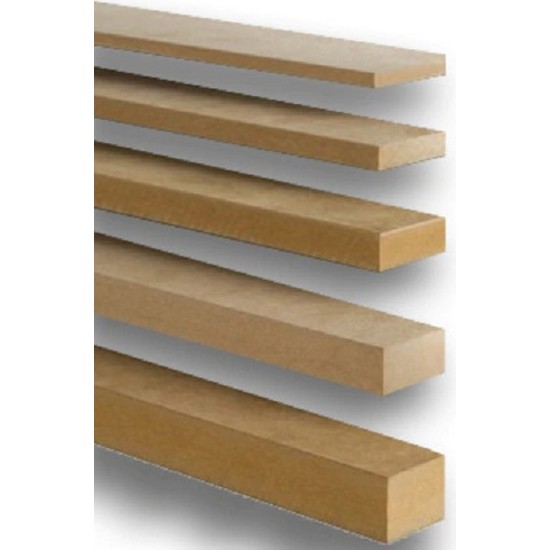 Iahşap 15X50 mm Uzunluk 150 cm (4 Adet) Ahşap Çıta Duvar Çıtası Kapak Çıtası Mdf Çıta