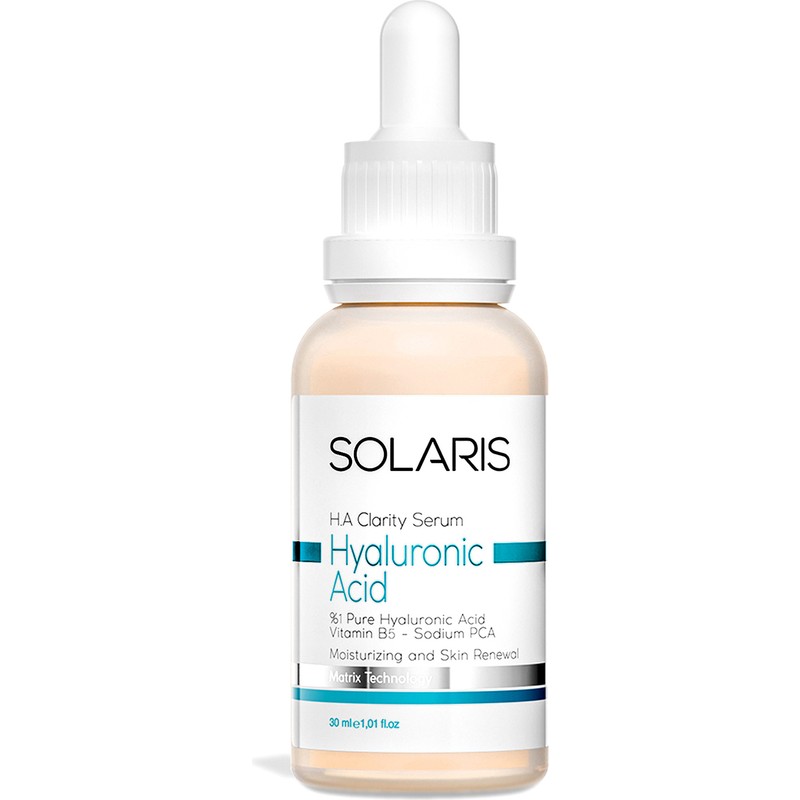 Solaris Hyaluronik Asit Serum 30 ml Tüm Cilt Tipleri İçin Canlandırıcı Nemlendirici Etki