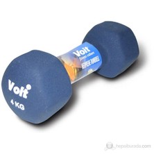 Voit Vdb-04 Altıgen Neopren Dumbbell Mavi Unisex Ağırlık 1VTASVDB4-MAV-4KG