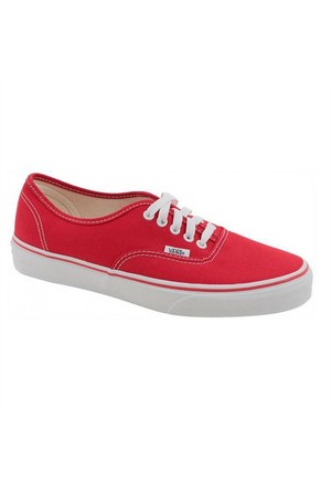 red vans without laces