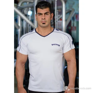 005-02-Bdt Omuz Baskılı Kısa Kollu Beyaz T-Shirt