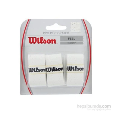 Wilson WRZ4005WH Pro Overgrip Perforated 3 lü Raket