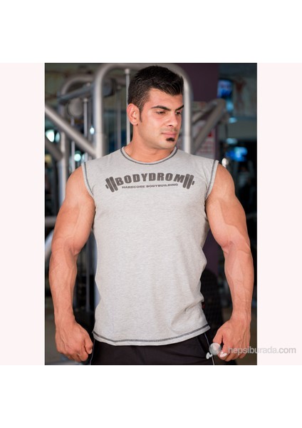 001-03-Bdt Gri Kolsuz T-Shirt