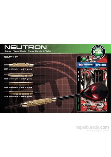 Neutron Brass Plastik Uçlu Dart-20 Gram
