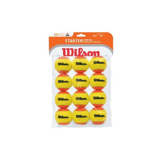 Wilson Starter Game Başlangıç 12 Li Poşet Tenis Topu (9 Yaş) WRT137200