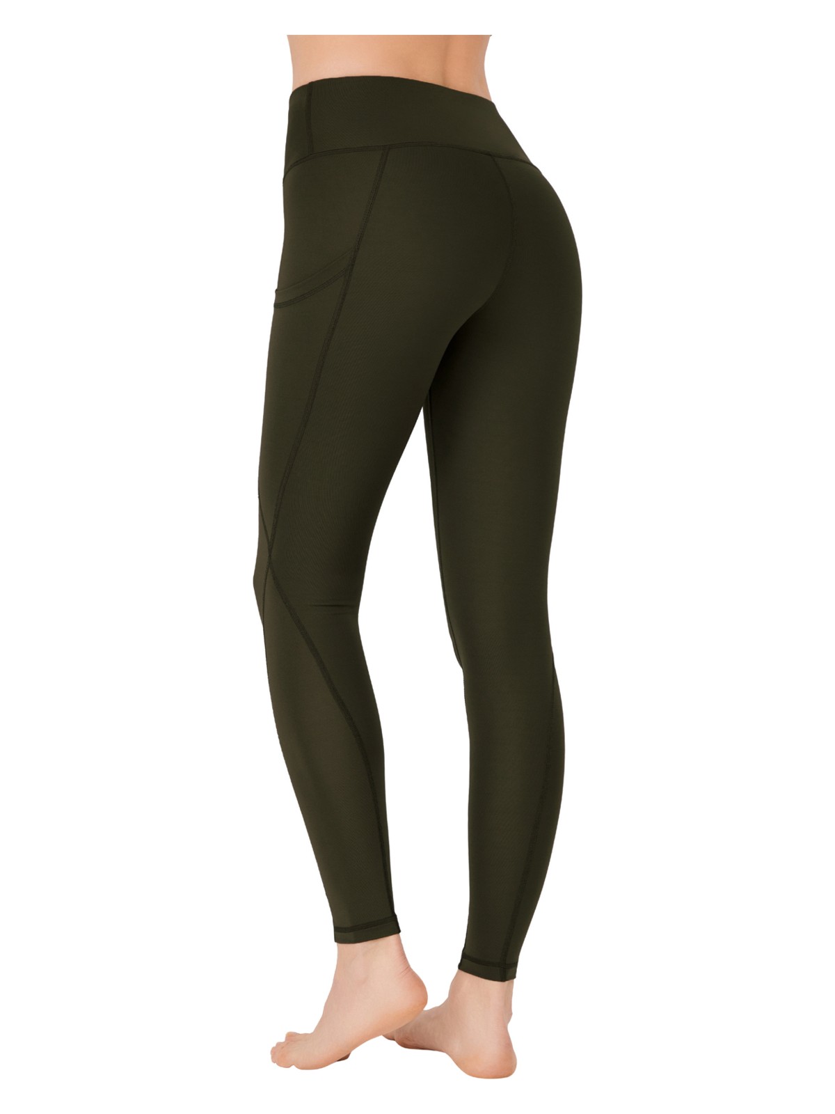 Los Ojos Kadın Antrasit Yüksek Bel Toparlayıcı Çift Cepli Spor Tayt Shades - Görsel 8