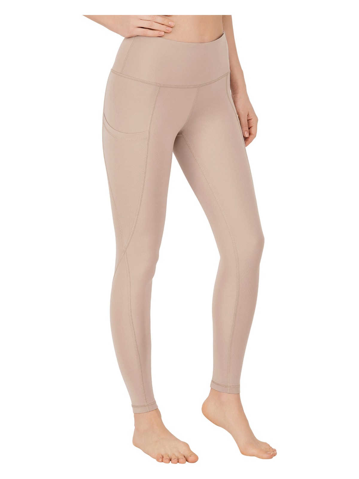 Los Ojos Kadın Lacivert Yüksek Bel Çift Cepli Toparlayıcı Spor Tayt - Görsel 3