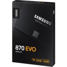 Samsung MZ-77E500BW 870 Evo 500GB 560/530, 2,5" Sata SSD