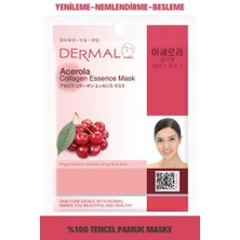 DERMAL Yenileyici, Nemlendirici, Besleyici Barbados Kirazı Özlü Kolajen Maske 23gr