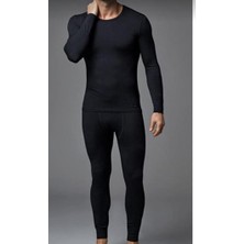 Nacar Çarşı Erkek Alt Üst Termal  Siyah Içlik Takım