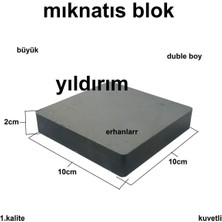 Yıldırım Nalbur Mıknatıs Blok 100 x 100 x 20 Küp