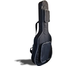 Artamania Akustik Gitar Kılıfı Çift Cepli Şifre Kilitli Darbeye Karşı Yüksek Korumalı Soft Case Siyah