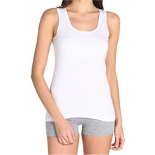 Dorya 6 Adet Beyaz Renk Kalın Askılı Atlet