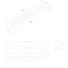 Korflame 90 Cm Burner Bacasız Şömine
