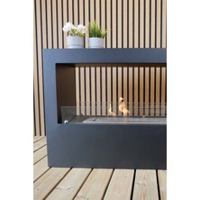 Korflame Tesoro Siyah Bacasız Şömine