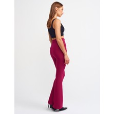 Dilvin 7962 Ispanyol Paça Pantolon-Magenta