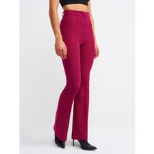 Dilvin 7962 Ispanyol Paça Pantolon-Magenta
