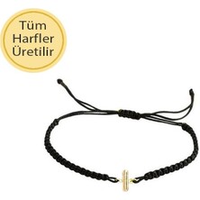 Engingold Ip Örgü 14 Ayar Altın I Harfli Bileklik