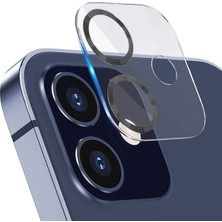 Binano Apple iPhone 12 3D Pro Kamera Koruyucu Siyah