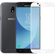Canpay Samsung Galaxy J3 Pro (J330) Ekran Koruyucu Full Tam Kaplayan Kavisli Tempered Cam