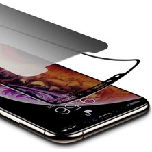 Canpay Apple Canpay Apple iPhone 12 Uyumlu Ekran Koruyucu Gizlilik Filtreli Tam Kavisli Hayalet Cam