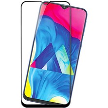 Canpay Samsung Galaxy M10S Ekran Koruyucu Full Tam Kaplayan Kavisli Tempered Cam