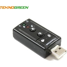 Teknogreen TKU-666 7.1 Kanal USB Ses Kartı