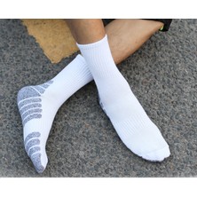 Xinkerui 5 Çift Açık Hava Çorabı Dağcılık Kalın Havlu Altlı Koşu Yürüyüş Çorabı Ter Emici Spor Çorapları (Yurt Dışından)