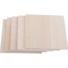 B Baosity 10 Adet Düz Bitmemiş Basswood Ahşap Plaka Dıy Model Tekne Gemi Oyuncaklar Için 200X200X1.5MM (Yurt Dışından)