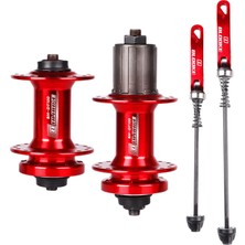 Lovoski Mtb Disk Fren Hub Set Hızlı Yayın 32 Delik Kırmızı Set (Yurt Dışından)